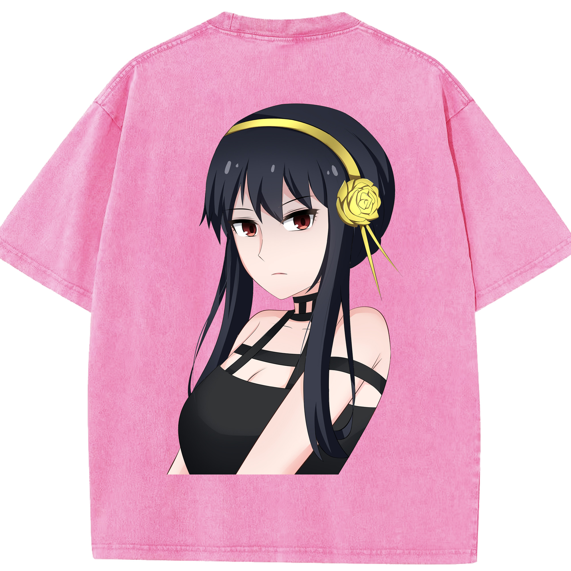 （画像用） SPY×FAMILY间谍家家酒 綿100% ヴィンテージ風 半袖Tシャツ（背面プリント）